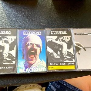 Scorpions cassette tapes x4